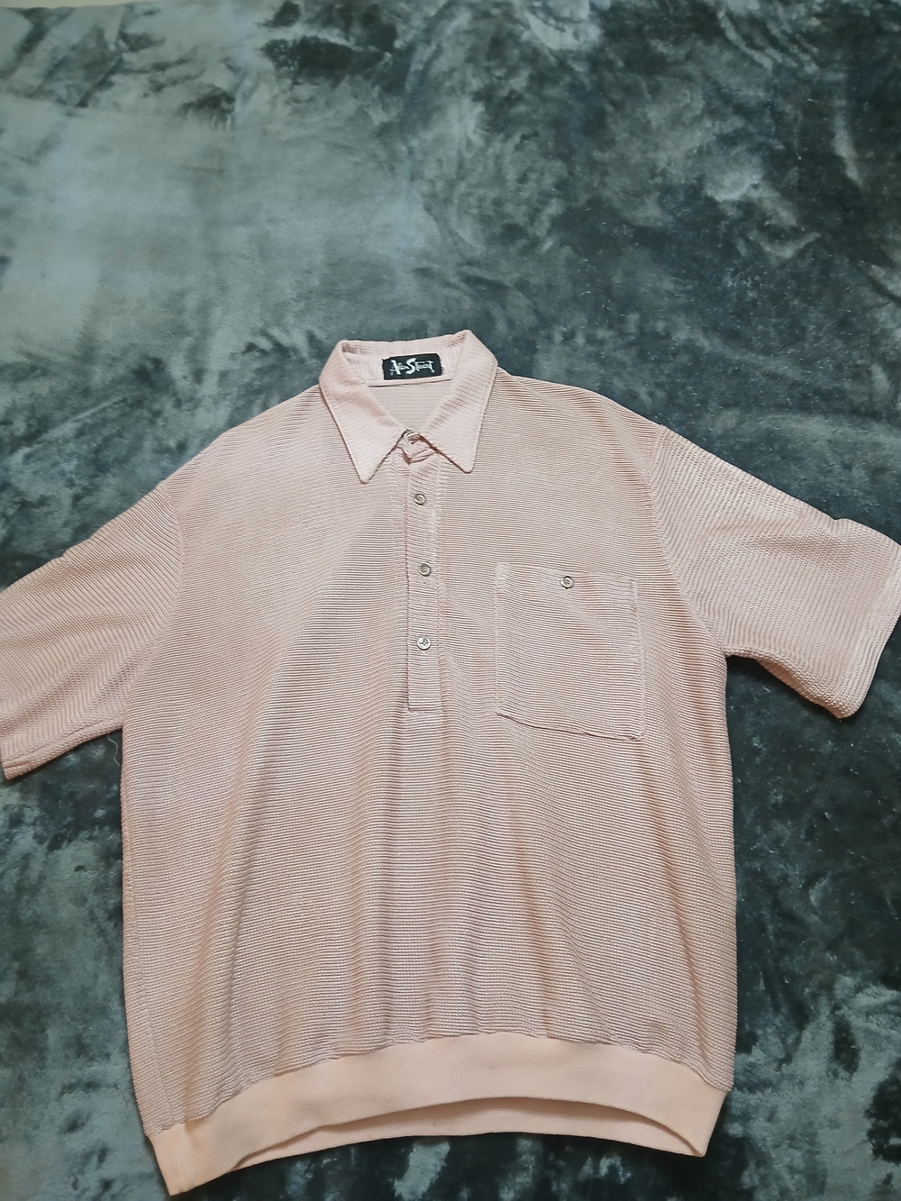 Alan Stuart Light Pink Short-Sleeve Polo Shirt
